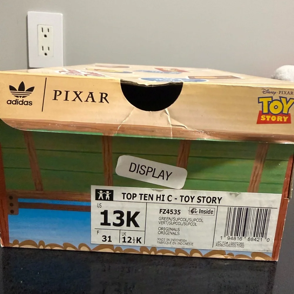 Kids Adidas Hi Top Toy Story Rex